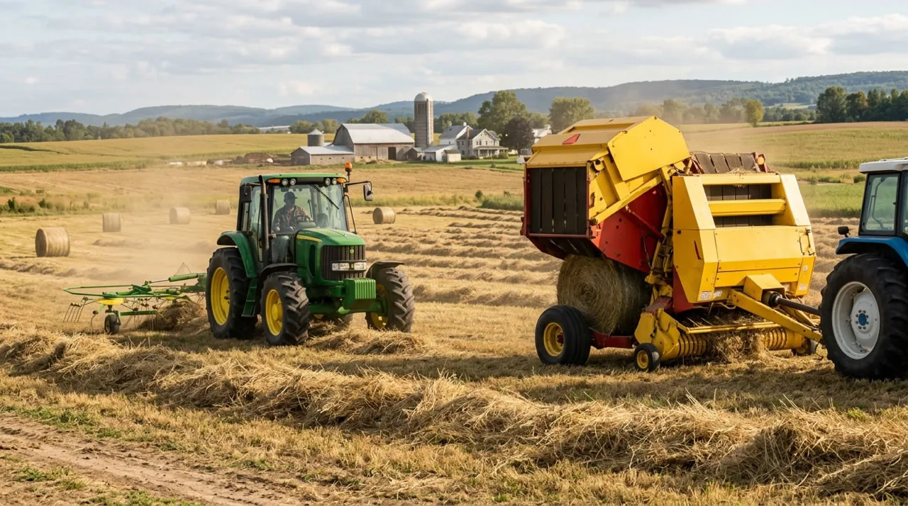 farm with a New Holland Hay Baler2