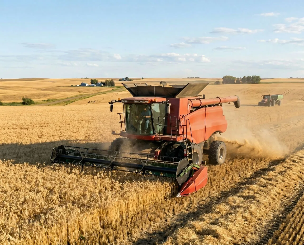 Combine and Grain Harvester